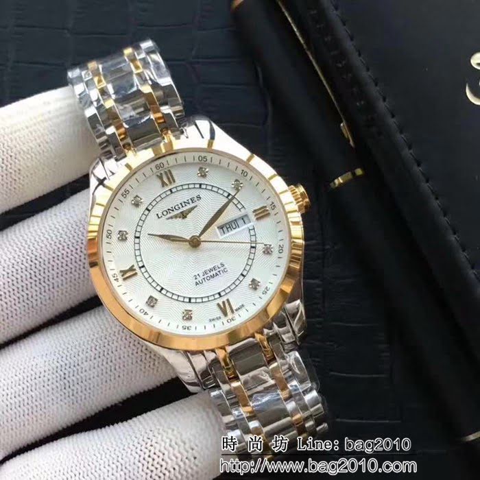 LONGINES浪琴 全自動機械 時尚商務男士腕表 WSS1206